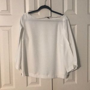 Cream dress shirt with angle sleeves